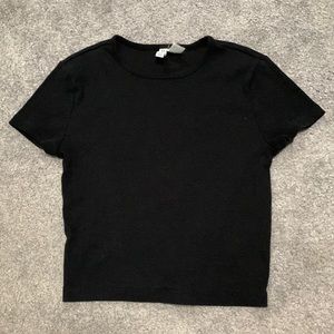 cropped H&M top (black)